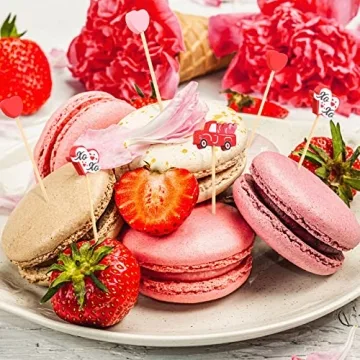 Funtery 200 Pcs Valentine's Day Cocktail Picks for All Occasions