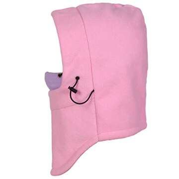 Kids Winter Windproof Cap,Children's Double Warm Balaclava Face Mask for Cold Weather,Neck Warmer,Ad...