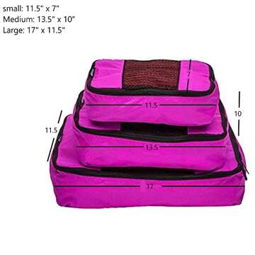 TravelWise Packing Cubes Set for Efficient Travel Organization