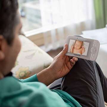 Motorola LUX64 by Hubble Connected Video Baby Monitor – 4.3" Parent Unit and 1080p Wi-Fi Viewing f...