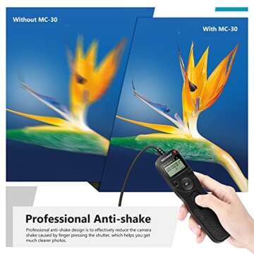 Neewer Photography Digital Interval Meter Timer Remote Control Compatible with Nikon D200 D300 D300S, D700, D810 D800 D800E F5 F6 F100 F90 F90x Kodak DCS-14n Fujifilm Finepix S3pro S5pro