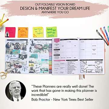 Law of Attraction Planner 2024-2025 - Academic Planner 2024-2025 | Weekly and Monthly Planner | Increase Productivity & Happiness | Daily Manifestation Journal | Goal Planner, Gratitude Journal & Planner Stickers | Dated from July 2024 - July 2025