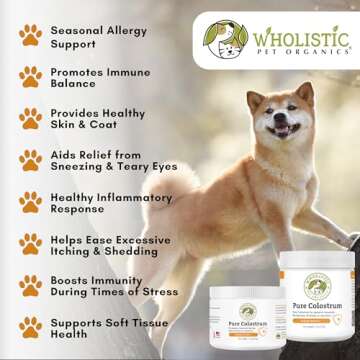 Wholistic Pet Organics Pure Colostrum for Dog Allergy Relief Treat