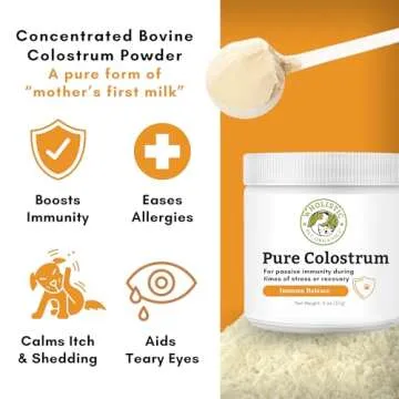 Wholistic Pet Organics Pure Colostrum for Dog Allergy Relief Treat