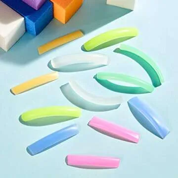 24 Pieces Eyelash Lifting Rods Eyelash Perming Pads Silicone Eyelash Perm Lift Pads Eyelash Curler Refills Pads for Eyelash Lifting (Small, Medium, Large)