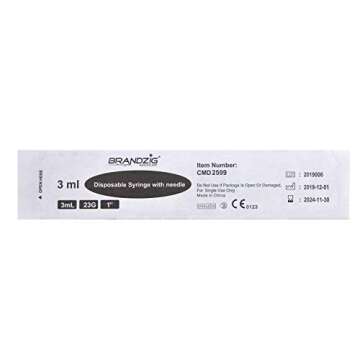 Brandzig 3ml Syringe with 1" Needle - 23G Value Pack
