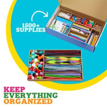 Kid Made Modern Deluxe Arts & Crafts Supply Collection - 1500+ Pieces