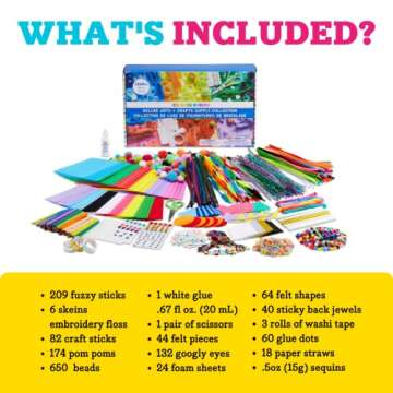 Kid Made Modern Deluxe Arts & Crafts Supply Collection - 1500+ Pieces