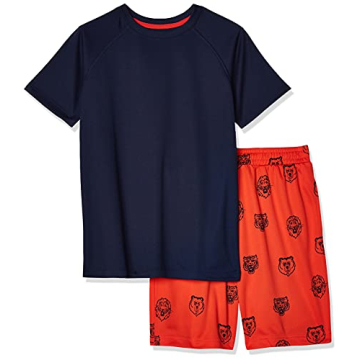 Amazon Brand - Spotted Zebra Boys' Comfortable Active Set for Summer Adventures
