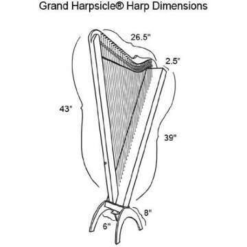 String Acoustic Electric Grand Harpsicle - Play Anywhere