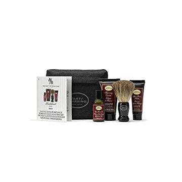 The Art of Shaving Shaving Kit for Men - 4 Elements of the Perfect Shave with Shaving Cream, Shaving Brush, After Shave Balm, & Pre Shave Oil, Sandalwood