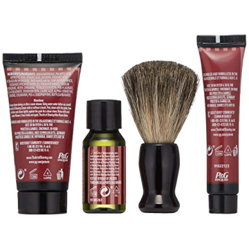 The Art of Shaving Shaving Kit for Men - 4 Elements of the Perfect Shave with Shaving Cream, Shaving Brush, After Shave Balm, & Pre Shave Oil, Sandalwood