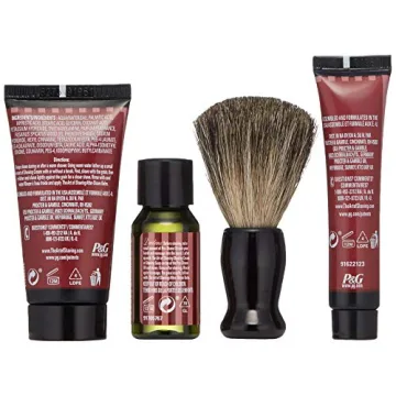 The Art of Shaving Shaving Kit for Men - 4 Elements of the Perfect Shave with Shaving Cream, Shaving Brush, After Shave Balm, & Pre Shave Oil, Sandalwood