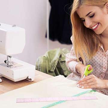 Pelopy 4 Pieces Clear Plastic Ruler Set - Transparent Measuring Tools