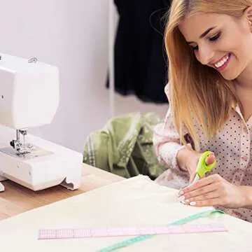 Pelopy 4 Pieces Clear Plastic Ruler Set - Transparent Measuring Tools