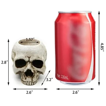 Gothic Skull Candlestick - Perfect Halloween Decor Piece