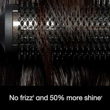 ghd Duet Blowdry-Hair Dryer Brush-Wet to Blow Dried with No Heat Damage, 3X More Volume, 24hr Long Lasting Results, Blow Dry with No Fizz, 50% More Shine - White