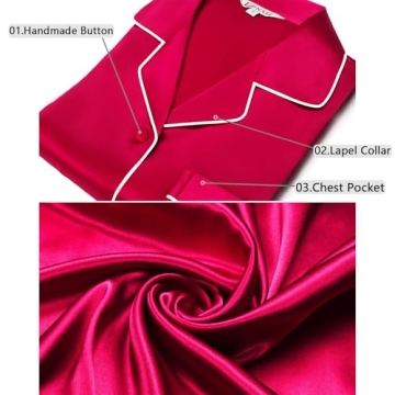 Luxurious Women's Silk Satin Pajama Set for Comfort