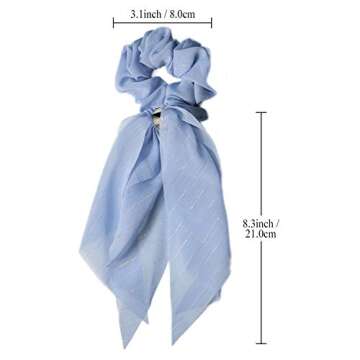 Trendy 3Pcs Hair Scarves & Scrunchies for Women and Girls