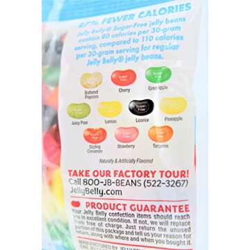 Jelly Belly Sugar Free Assorted Flavor Jelly Beans 2.8 oz Bag (3 Pack)