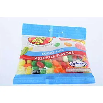 Jelly Belly Sugar Free Assorted Flavor Jelly Beans 2.8 oz Bag (3 Pack)