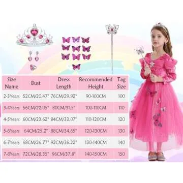 iTVTi Girls Princess Dress for Ages 2-3 - Perfect Party Costume