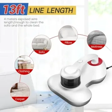 XIEYUZEUS Bed Vacuum Cleaner with Powerful Suction