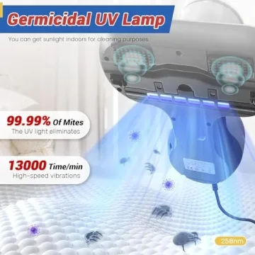 XIEYUZEUS Bed Vacuum Cleaner with Powerful Suction