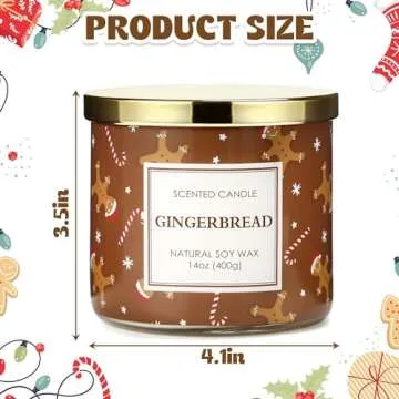 Christmas Gingerbread Candle for Festive Celebrations