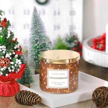 Christmas Gingerbread Candle for Festive Celebrations