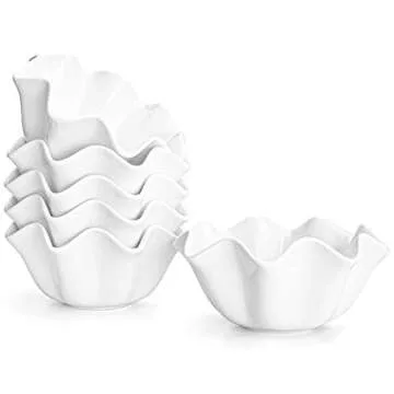 Foraineam 6 Pack Flower Shaped Dessert Bowls For Any Occasion