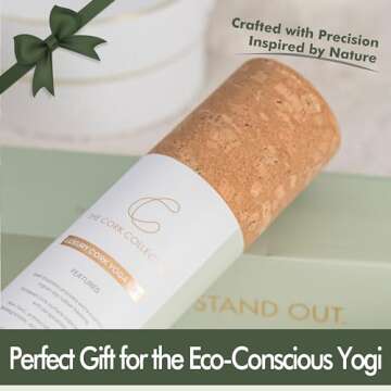 CorkTec Non Toxic Non Slip Thick Cork Yoga Mat with Eco-Friendly Organic/Vegan Cork, Great Men/Women/Kid Yoga Mat, Chemical Free 4MM 72”x24” The Cork Collective (Arizona Cork + Natural Rubber)