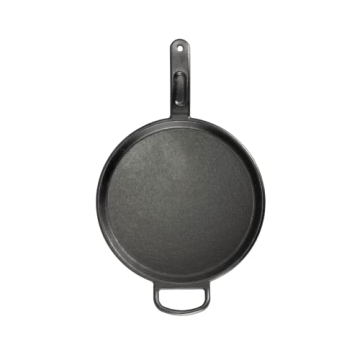 Lodge 12 Inch Seasoned Cast Iron Griddle for Perfect Cooking