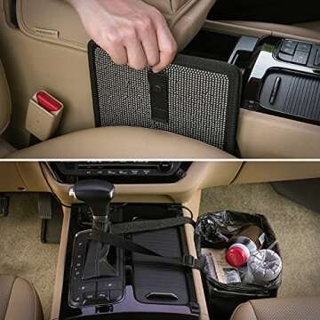 Jopps Foldable Hanging Car Trash Can for Stylish Autos