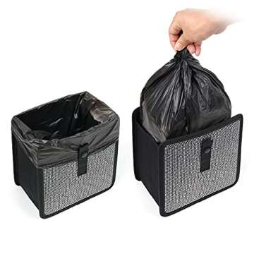 Jopps Foldable Hanging Car Trash Can for Stylish Autos