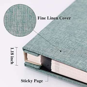 Vienrose Turquoise Photo Album for 4x6 8x10 10x12 Memories