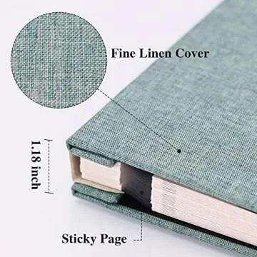 Vienrose Turquoise Photo Album for 4x6 8x10 10x12 Memories