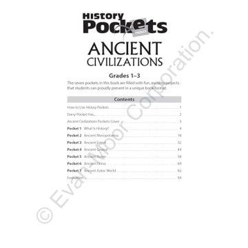 History Pockets: Ancient Civilizations Workbook for Kids