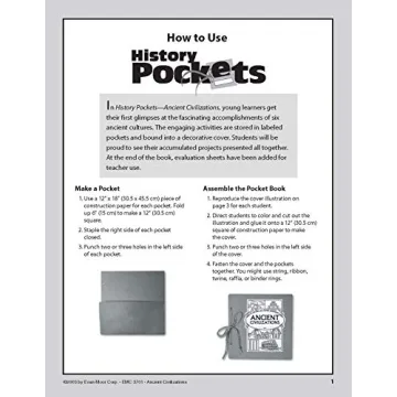 History Pockets: Ancient Civilizations Workbook for Kids