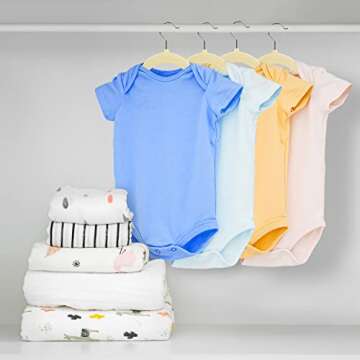 Utopia Home Kids Hangers Velvet (20 Pack) - 11 Inch Durable Baby Hangers for Closet - Perfect for Toddler & Non Slip for Everyday Use (Ivory)