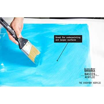 Liquitex BASICS Acrylic Paint, 250ml (8.5-oz) Tube, Cadmium Red Light Hue