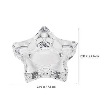 Elegant Star Shaped Tealight Candle Holder Set for Home