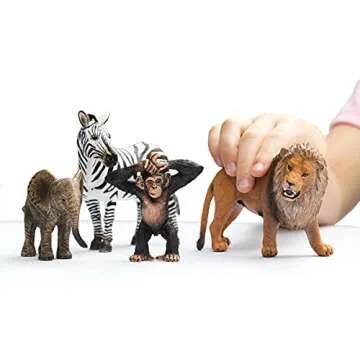Schleich Wild Life Africa 4-Piece Animal Set for Kids