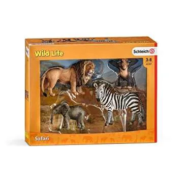 Schleich Wild Life Africa 4-Piece Animal Set for Kids