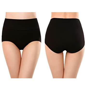 Cauniss High Waist Cotton Panties for C Section Recovery