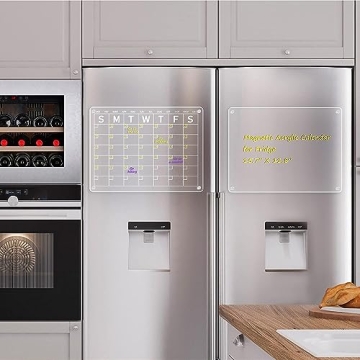 Magnetic Dry Erase Calendar - Space Saving Organization Board