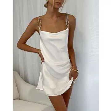 Argeousgor Long Sleeve V Neck Mini Dress for Party Wear