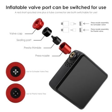 Mini Electric Bike Pump 150 PSI for Fast Tire Inflation