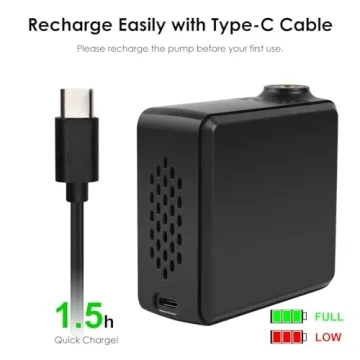 Mini Electric Bike Pump 150 PSI for Fast Tire Inflation