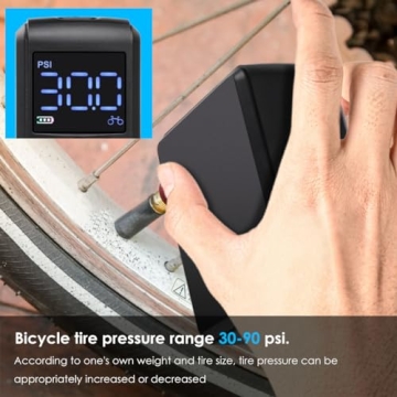 Mini Electric Bike Pump 150 PSI for Fast Tire Inflation